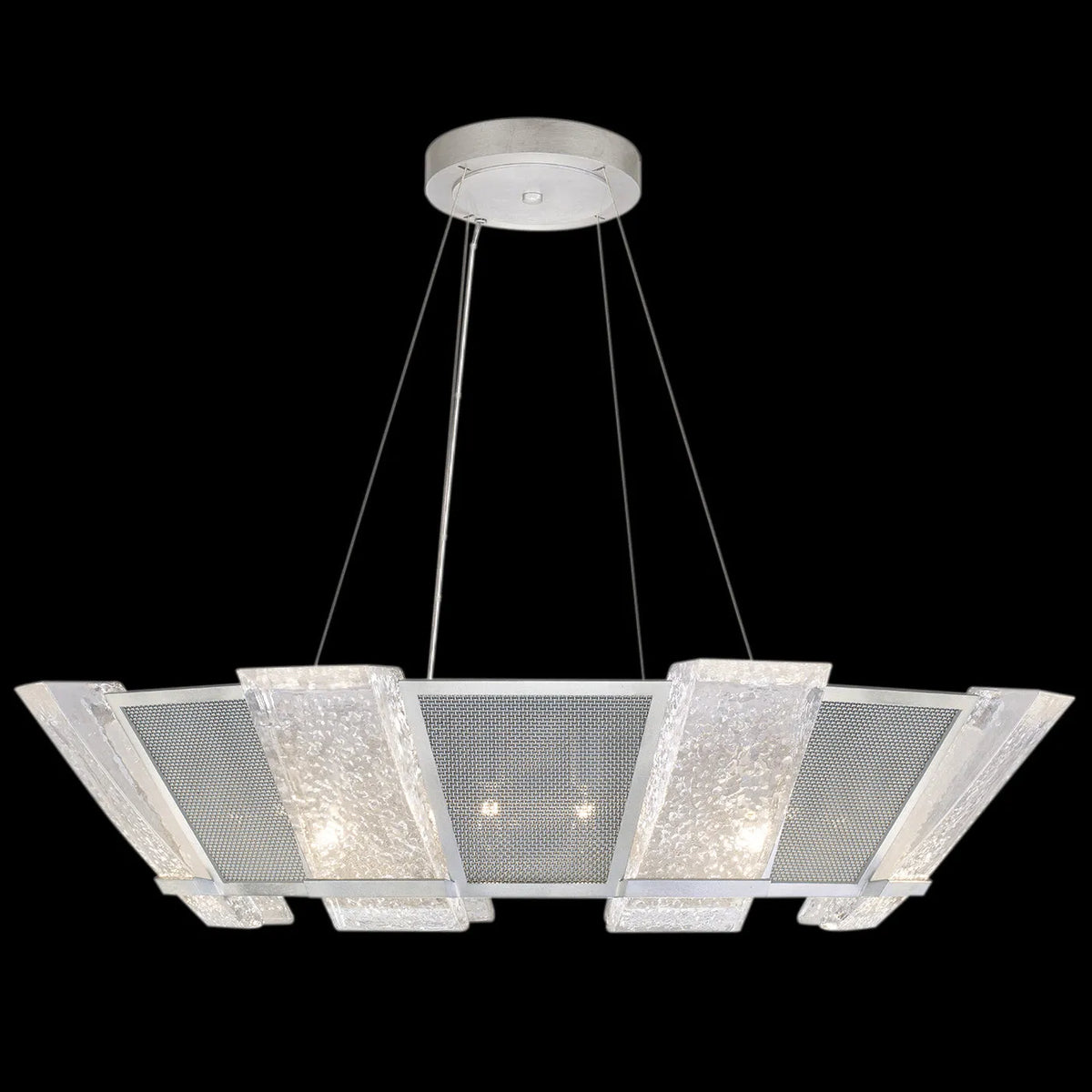 Fine Art Handcrafted Lighting - Crownstone 38-Inch 16 Light Pendant - 890640-11ST | Montreal Lighting & Hardware