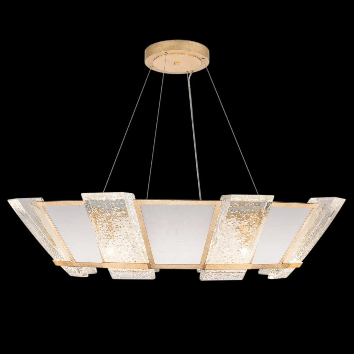 Fine Art Handcrafted Lighting - Crownstone 38-Inch 16 Light Pendant - 890640-11ST | Montreal Lighting & Hardware