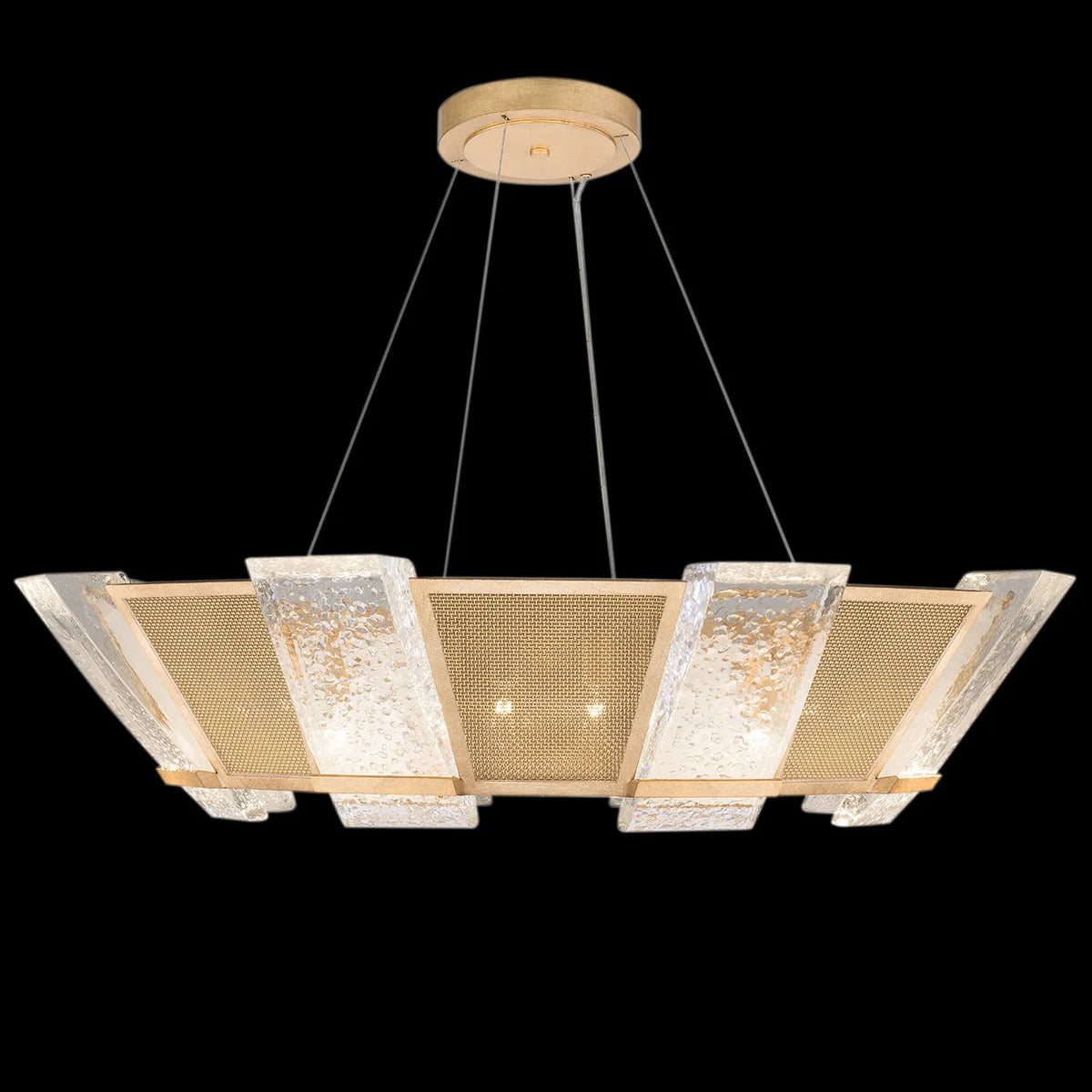 Fine Art Handcrafted Lighting - Crownstone 38-Inch 16 Light Pendant - 890640-11ST | Montreal Lighting & Hardware