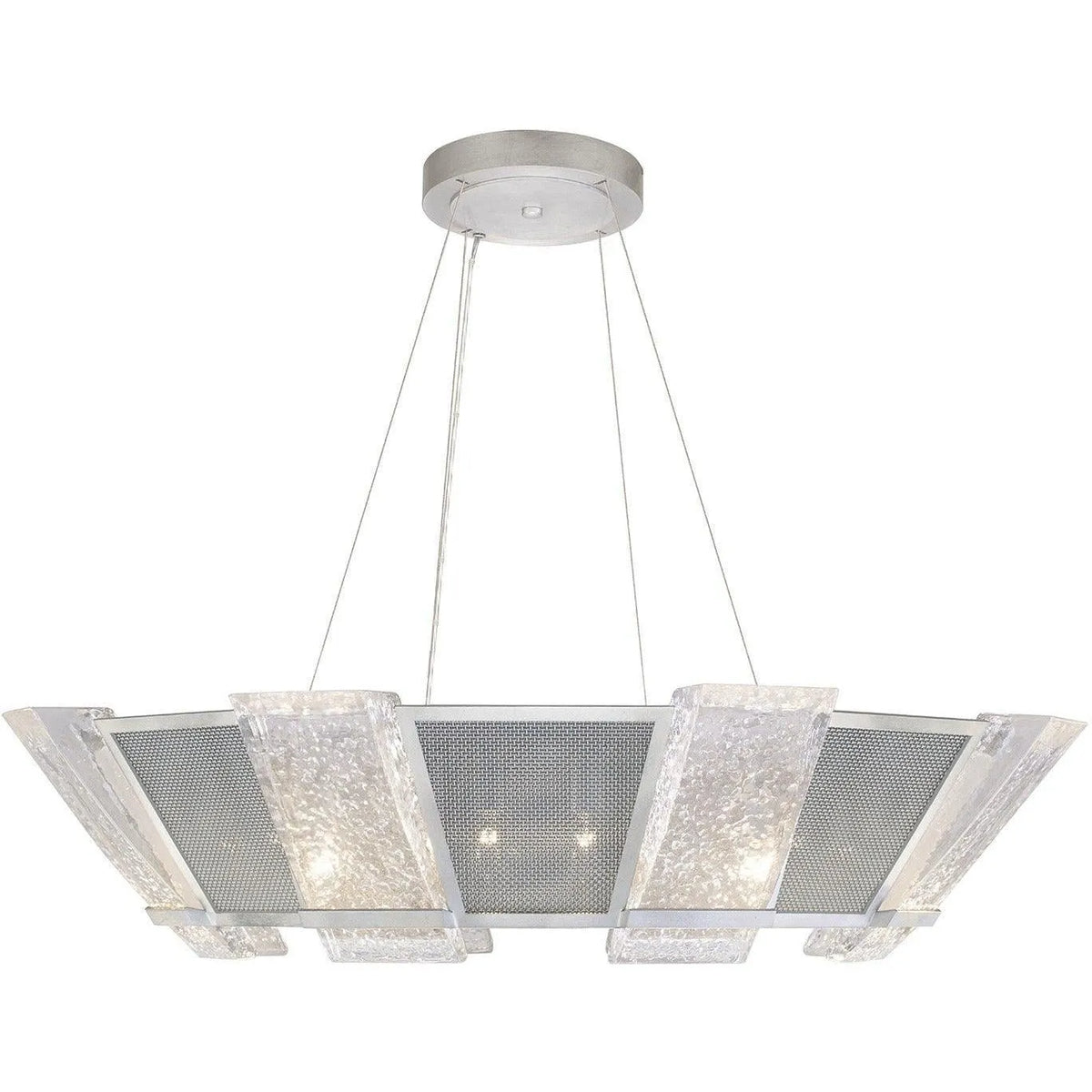 Fine Art Handcrafted Lighting - Crownstone 38-Inch 16 Light Pendant - 890640-12ST | Montreal Lighting & Hardware