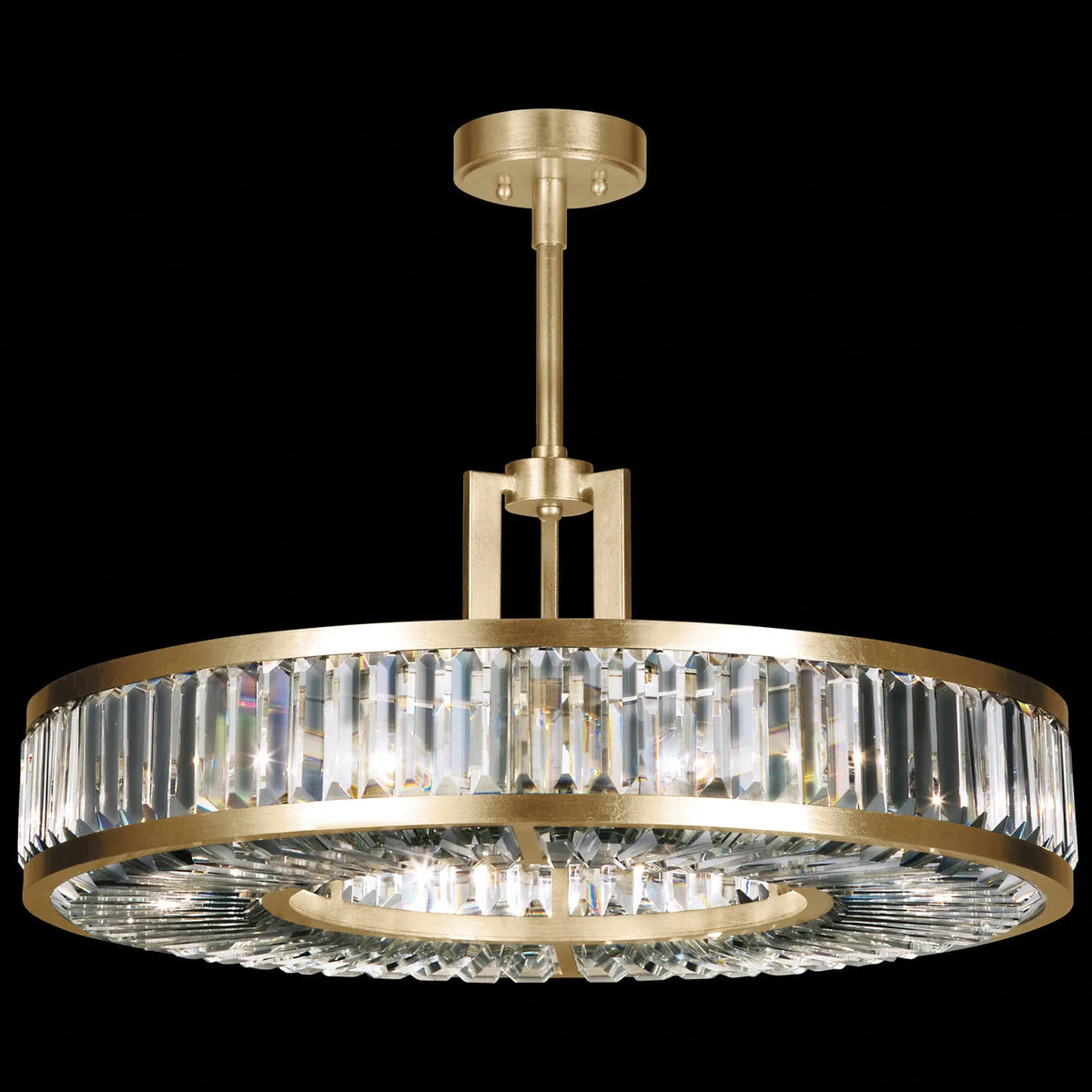 Fine Art Handcrafted Lighting - Crystal Enchantment 29-Inch Six Light Pendant - 815840-2ST | Montreal Lighting & Hardware