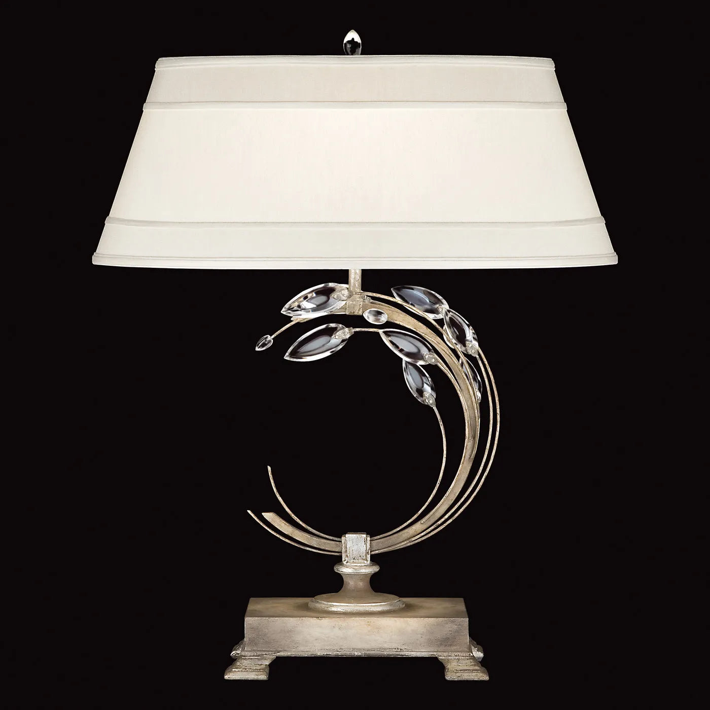 Fine Art Handcrafted Lighting - Crystal Laurel 31-Inch One Light Table Lamp - 758610-SF33 | Montreal Lighting & Hardware