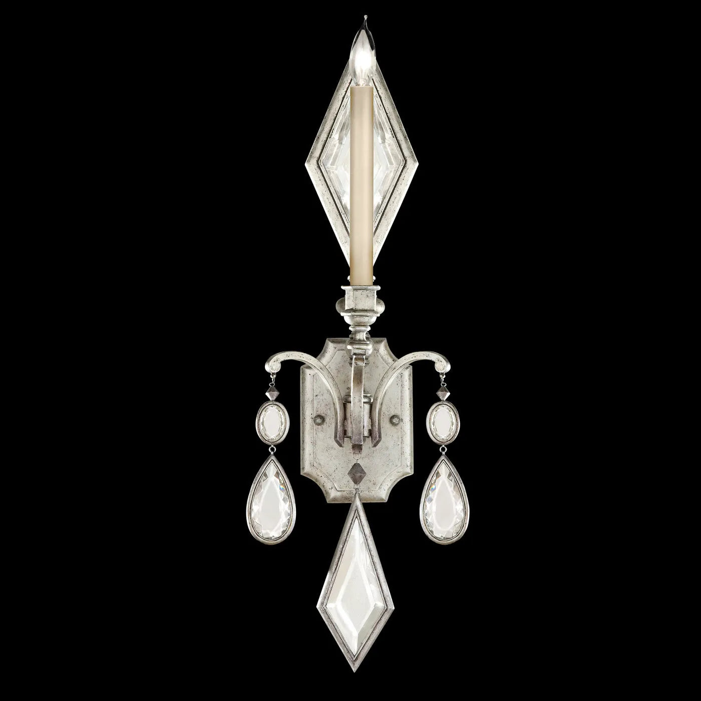 Fine Art Handcrafted Lighting - Encased Gems 29-Inch One Light Wall Sconce - 717850-1ST | Montreal Lighting & Hardware