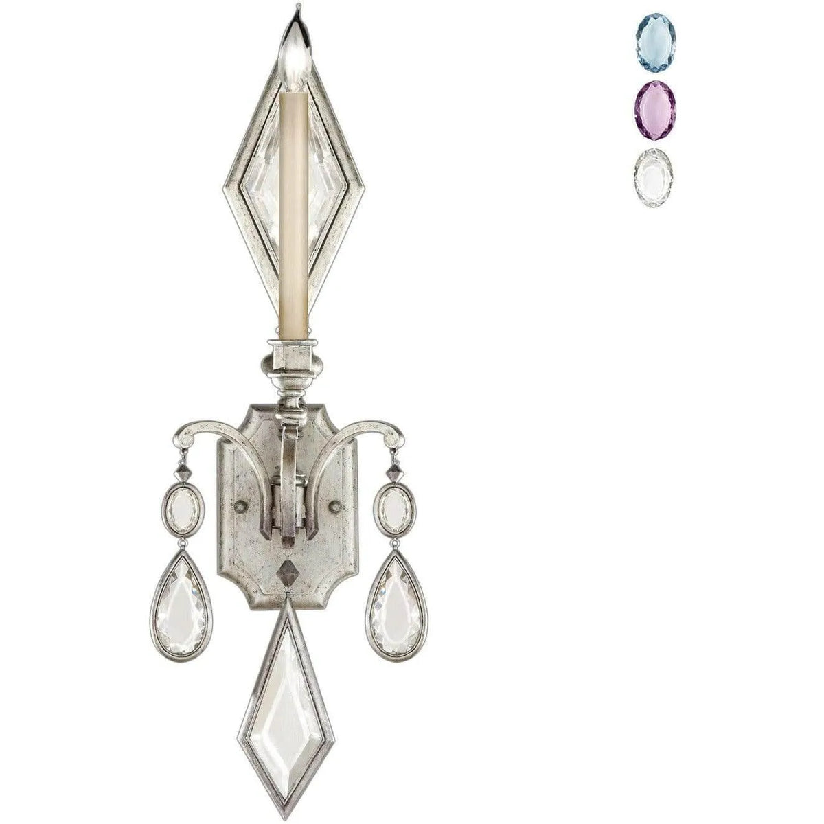 Fine Art Handcrafted Lighting - Encased Gems 29-Inch One Light Wall Sconce - 728750-1ST | Montreal Lighting & Hardware