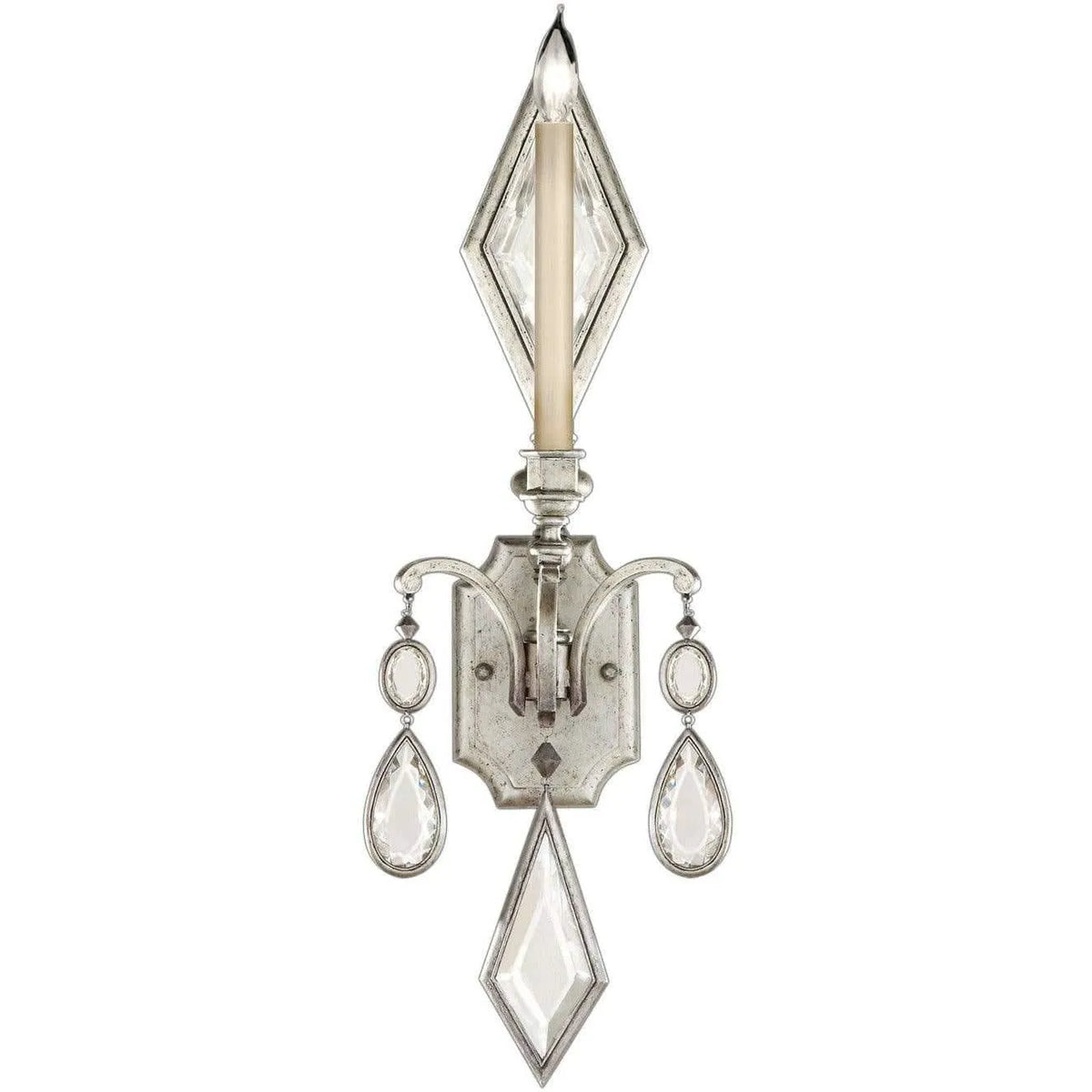 Fine Art Handcrafted Lighting - Encased Gems 29-Inch One Light Wall Sconce - 728750-3ST | Montreal Lighting & Hardware