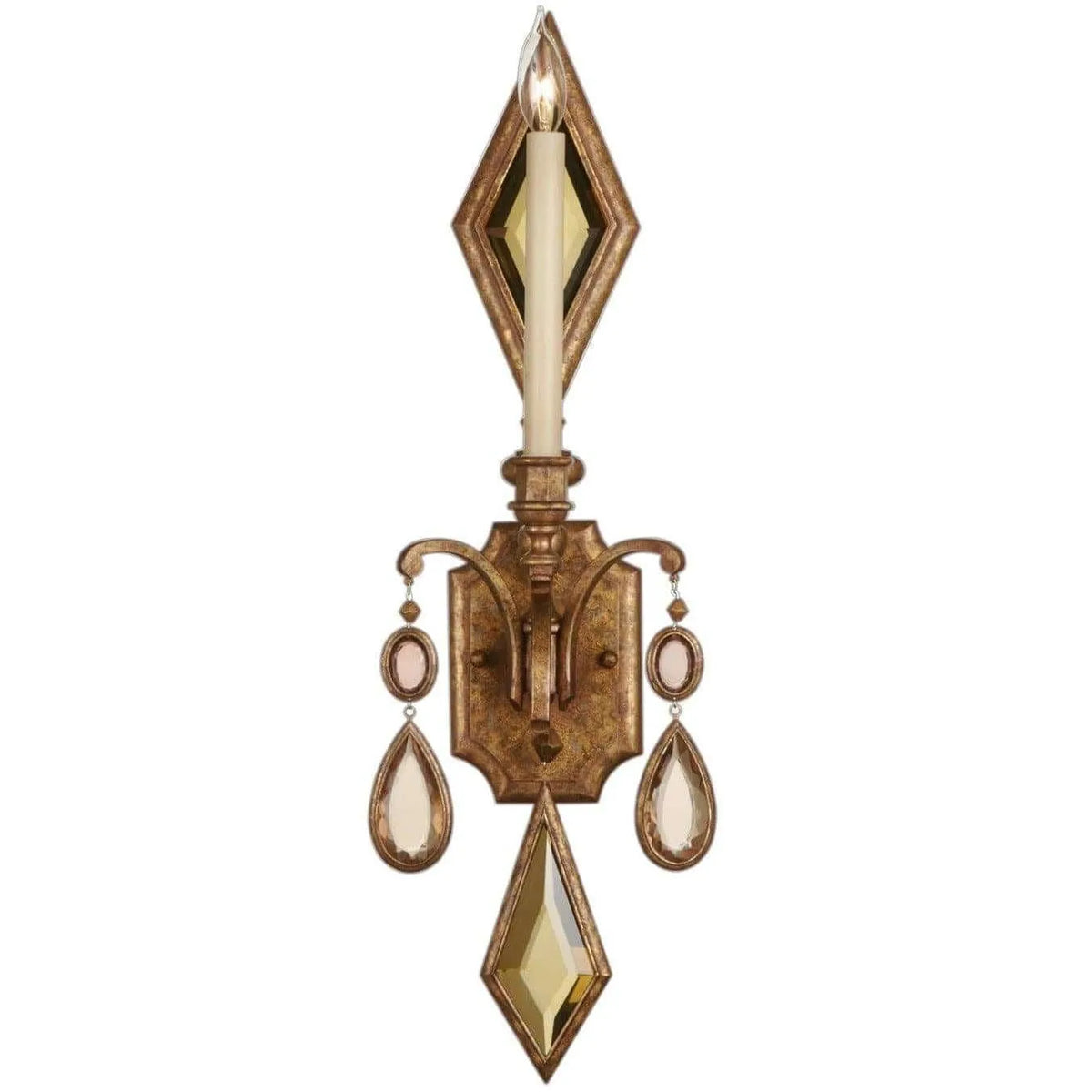 Fine Art Handcrafted Lighting - Encased Gems 29-Inch One Light Wall Sconce - 728850-1ST | Montreal Lighting & Hardware