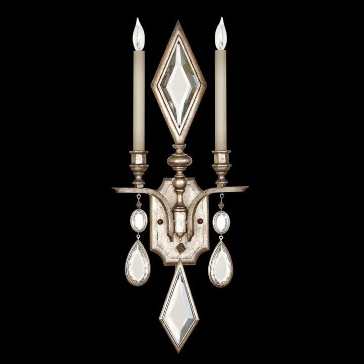 Fine Art Handcrafted Lighting - Encased Gems 29-Inch Two Light Wall Sconce - 718150-1ST | Montreal Lighting & Hardware