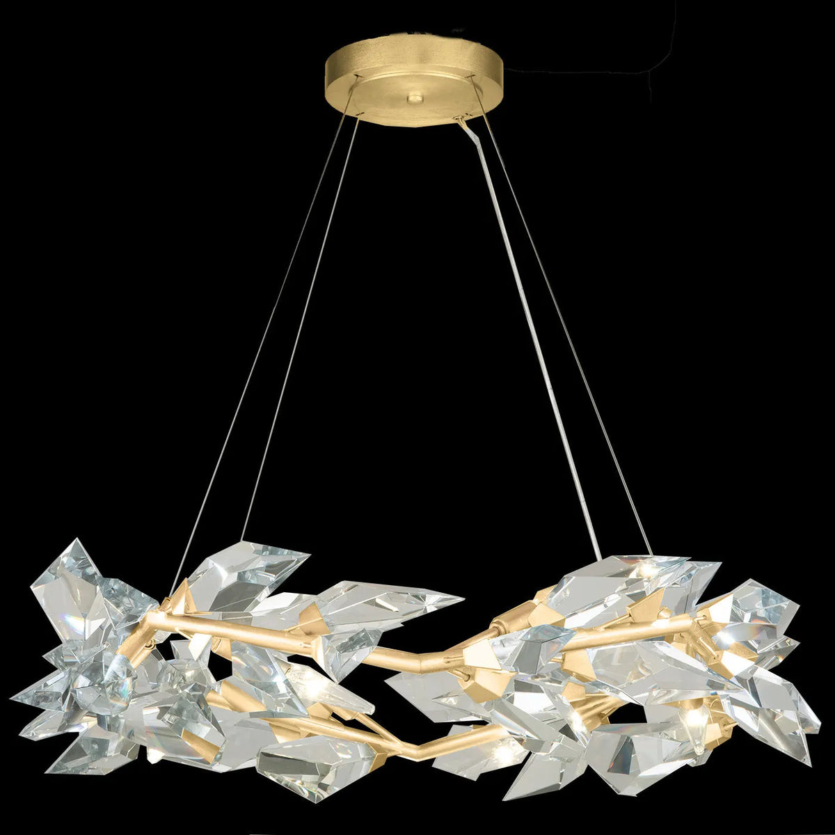 Fine Art Handcrafted Lighting - Foret 34-Inch Eight Light Pendant - 902640-1ST | Montreal Lighting & Hardware