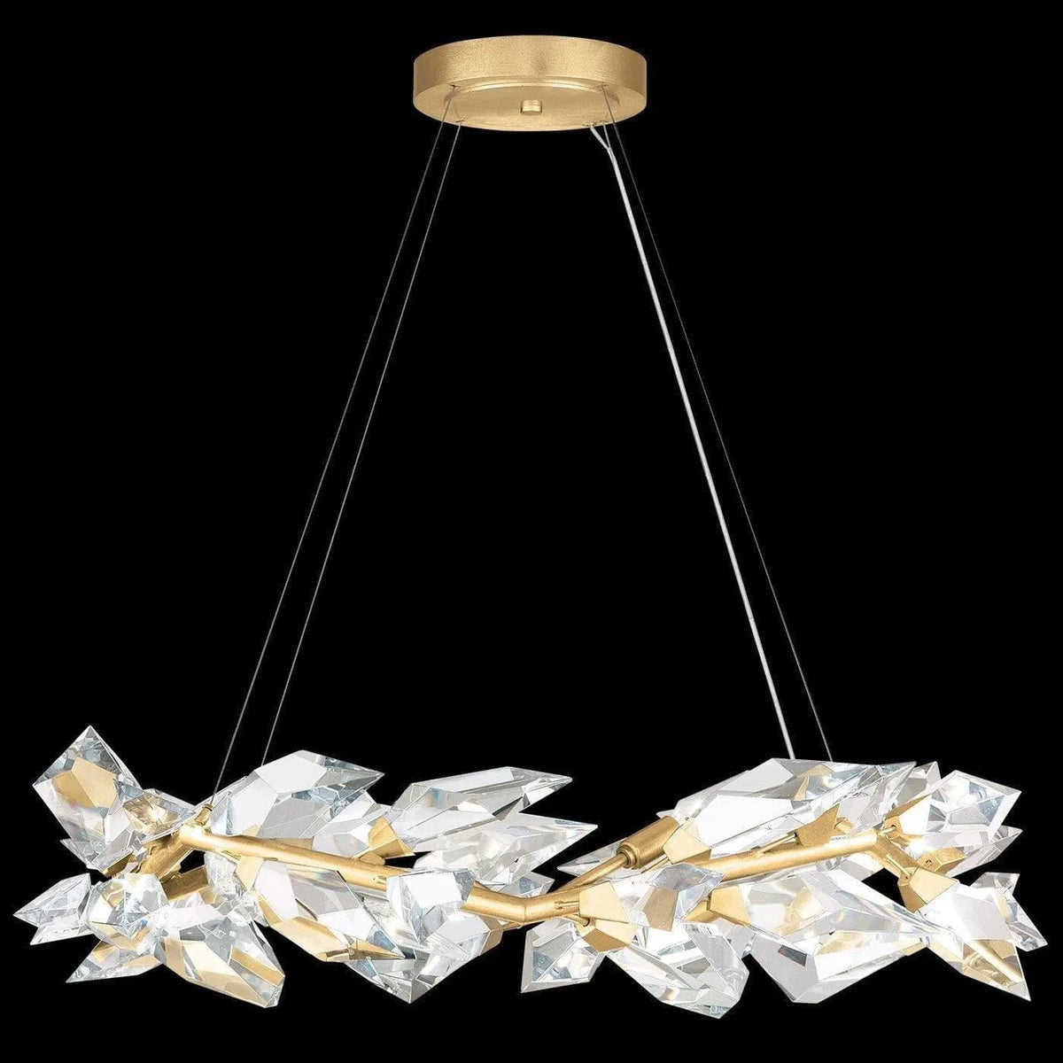 Fine Art Handcrafted Lighting - Foret 34-Inch Eight Light Pendant - 902640-2ST | Montreal Lighting & Hardware