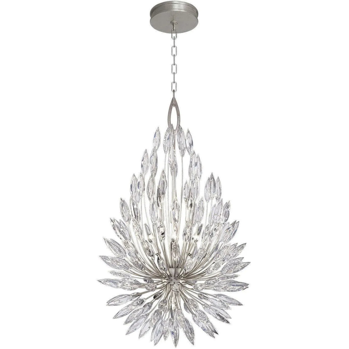 Fine Art Handcrafted Lighting - Lily Buds 24-Inch Seven Light Pendant - 883840ST | Montreal Lighting & Hardware