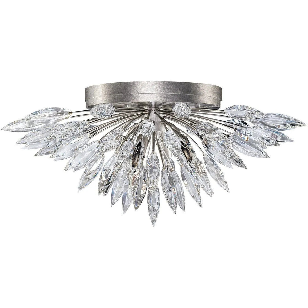 Fine Art Handcrafted Lighting - Lily Buds 26-Inch Four Light Flush Mount - 883640ST | Montreal Lighting & Hardware