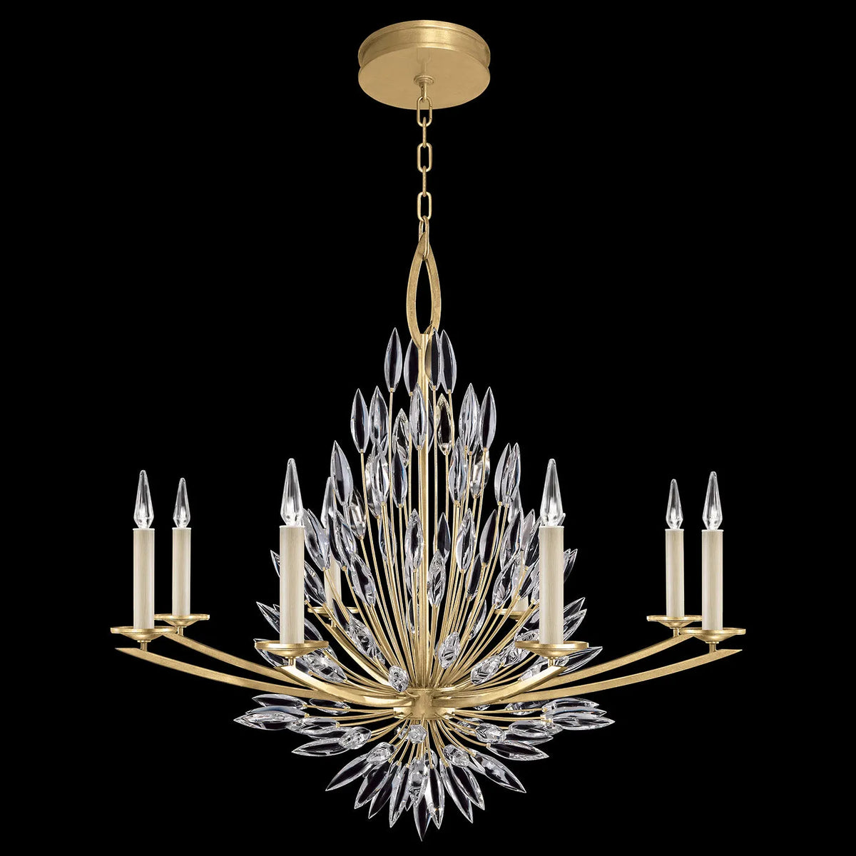 Fine Art Handcrafted Lighting - Lily Buds 41-Inch Eight Light Chandelier - 881240-1ST | Montreal Lighting & Hardware