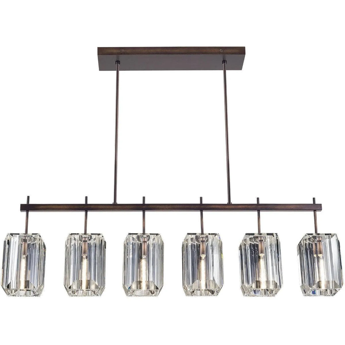 Fine Art Handcrafted Lighting - Monceau 46-Inch Six Light Chandelier - 875240ST | Montreal Lighting & Hardware