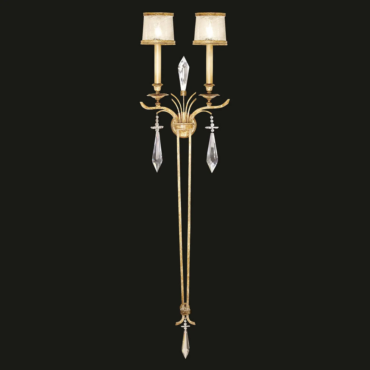 Fine Art Handcrafted Lighting - Monte Carlo 65-Inch Two Light Wall Sconce - 570450ST | Montreal Lighting & Hardware