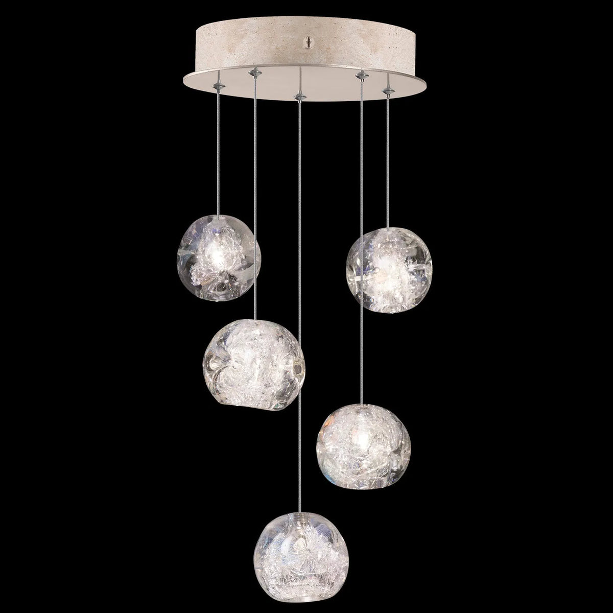 Fine Art Handcrafted Lighting - Natural Inspirations 12-Inch Five Light Pendant - 852440-102LD | Montreal Lighting & Hardware