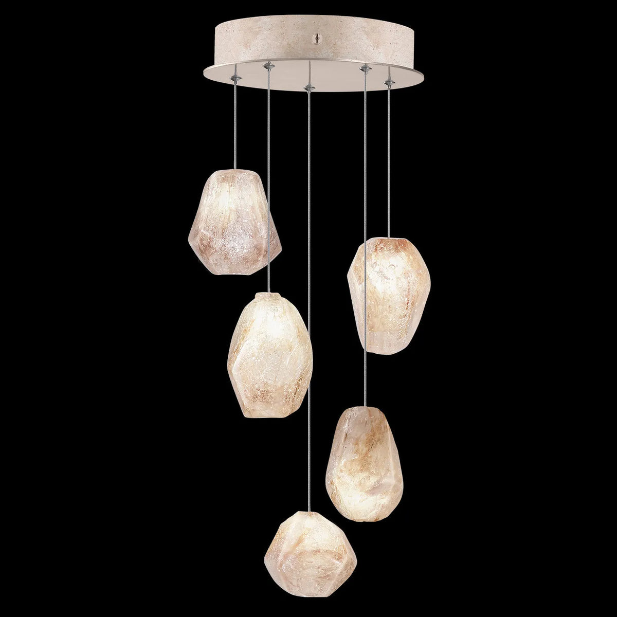 Fine Art Handcrafted Lighting - Natural Inspirations 12-Inch Five Light Pendant - 852440-102LD | Montreal Lighting & Hardware