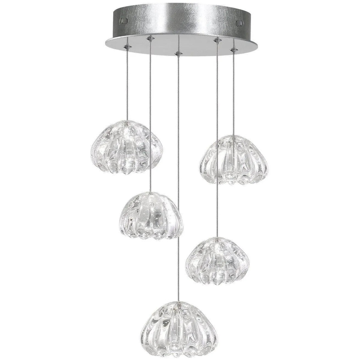 Fine Art Handcrafted Lighting - Natural Inspirations 12-Inch Five Light Pendant - 852440-107LD | Montreal Lighting & Hardware