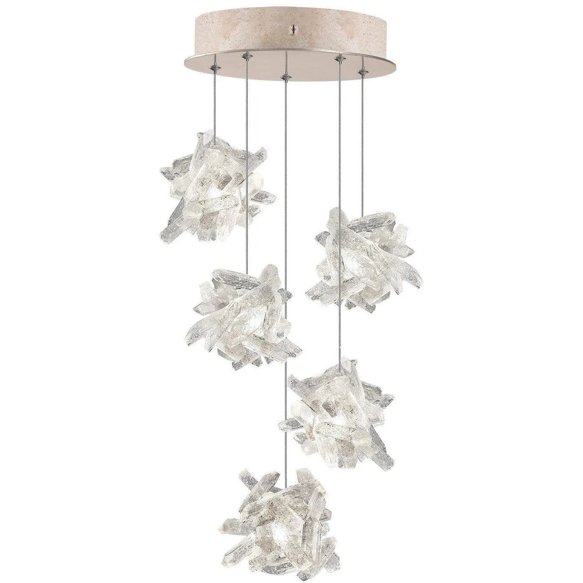 Fine Art Handcrafted Lighting - Natural Inspirations 12-Inch Five Light Pendant - 852440-202LD | Montreal Lighting & Hardware