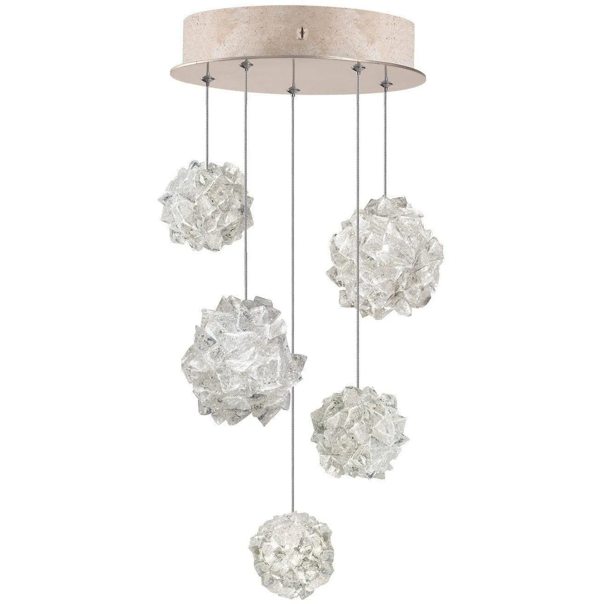 Fine Art Handcrafted Lighting - Natural Inspirations 12-Inch Five Light Pendant - 852440-205LD | Montreal Lighting & Hardware