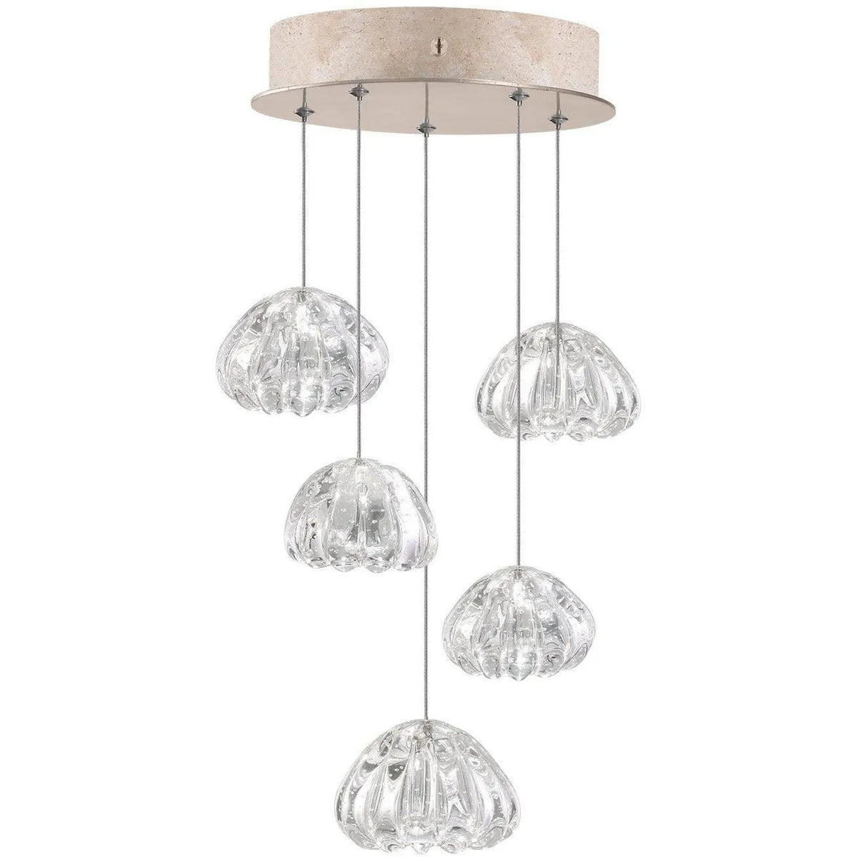 Fine Art Handcrafted Lighting - Natural Inspirations 12-Inch Five Light Pendant - 852440-207LD | Montreal Lighting & Hardware