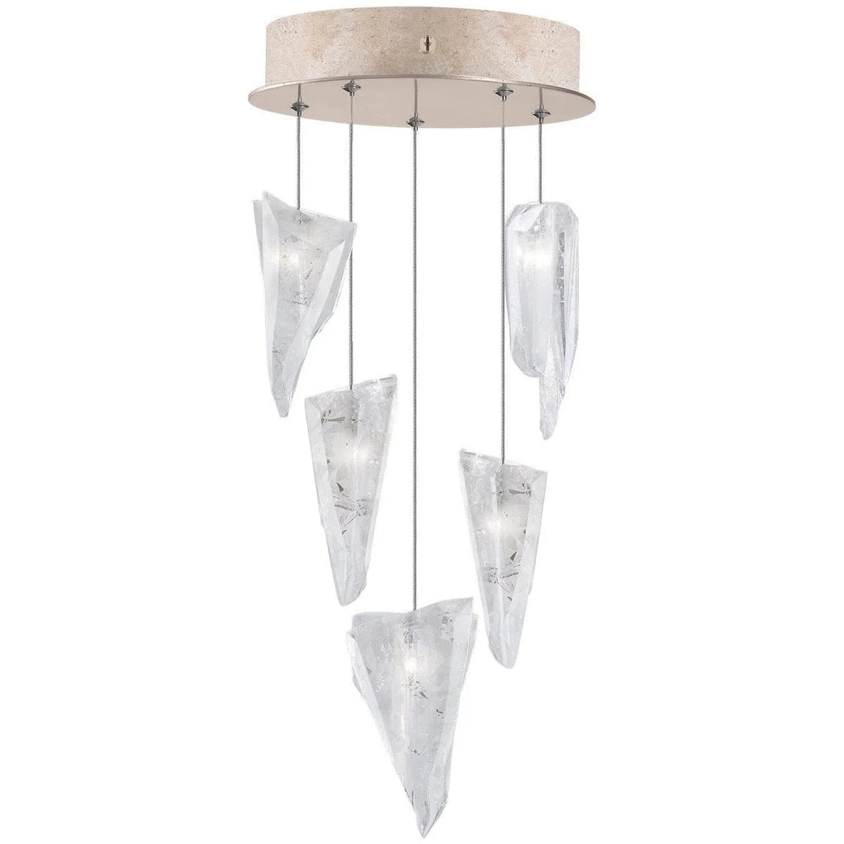 Fine Art Handcrafted Lighting - Natural Inspirations 12-Inch Five Light Pendant - 852440-208LD | Montreal Lighting & Hardware