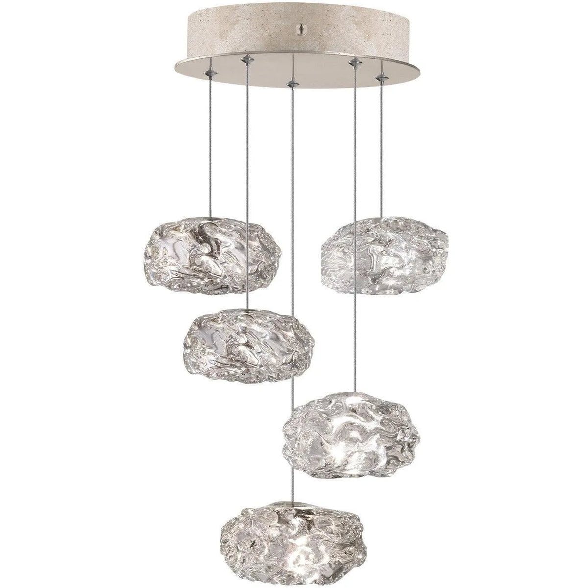 Fine Art Handcrafted Lighting - Natural Inspirations 12-Inch Five Light Pendant - 852440-21LD | Montreal Lighting & Hardware