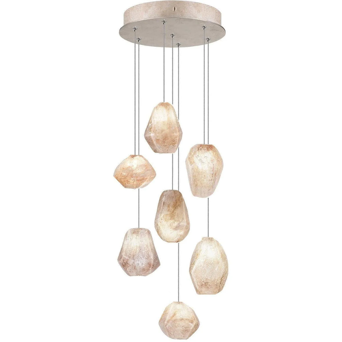 Fine Art Handcrafted Lighting - Natural Inspirations 14-Inch Seven Light Pendant - 852640-14LD | Montreal Lighting & Hardware