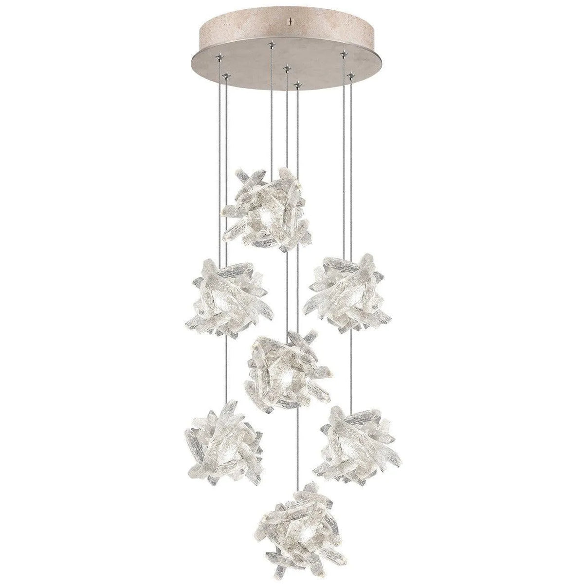 Fine Art Handcrafted Lighting - Natural Inspirations 14-Inch Seven Light Pendant - 852640-202LD | Montreal Lighting & Hardware