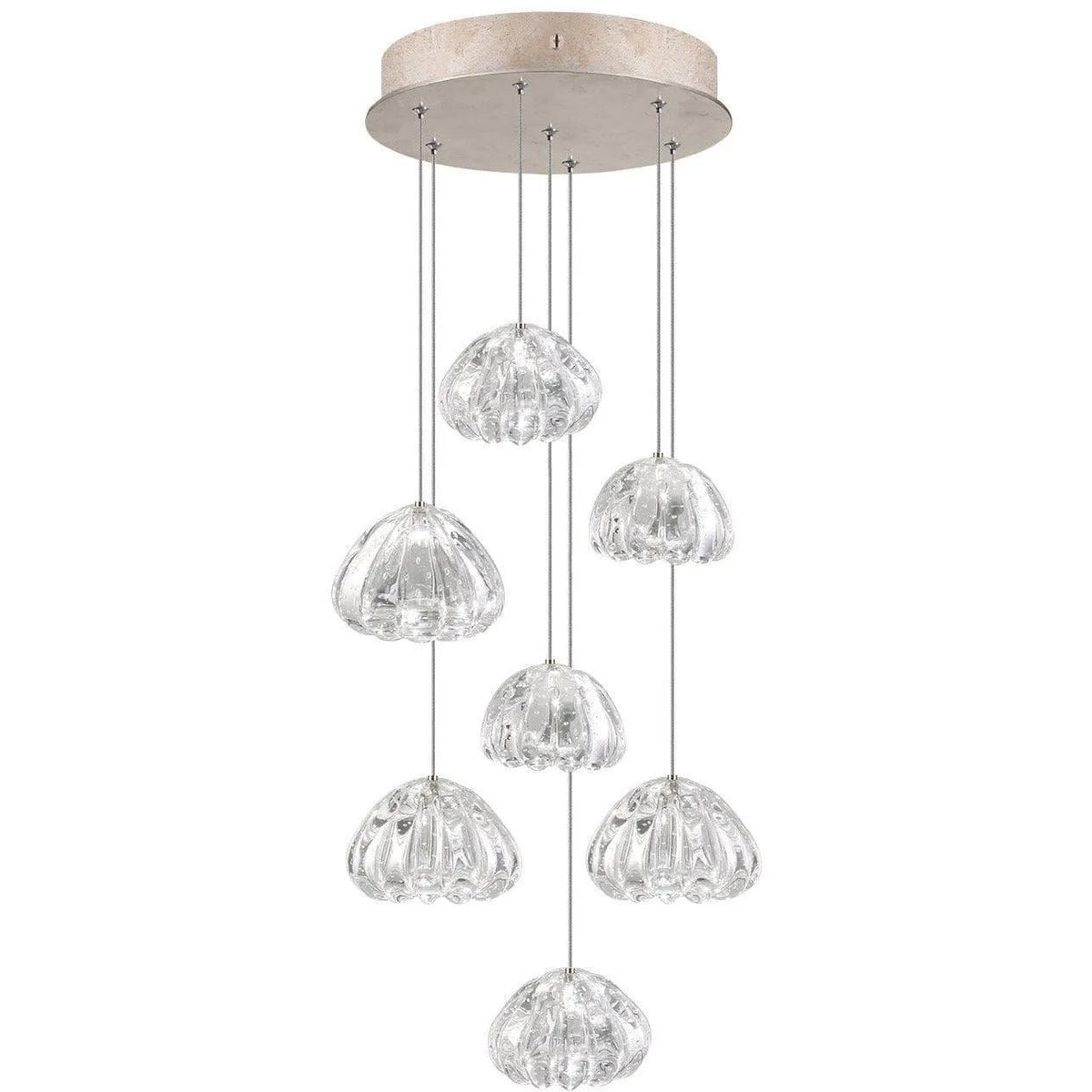 Fine Art Handcrafted Lighting - Natural Inspirations 14-Inch Seven Light Pendant - 852640-207LD | Montreal Lighting & Hardware