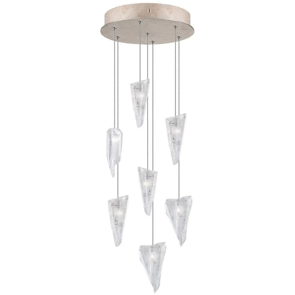 Fine Art Handcrafted Lighting - Natural Inspirations 14-Inch Seven Light Pendant - 852640-208LD | Montreal Lighting & Hardware