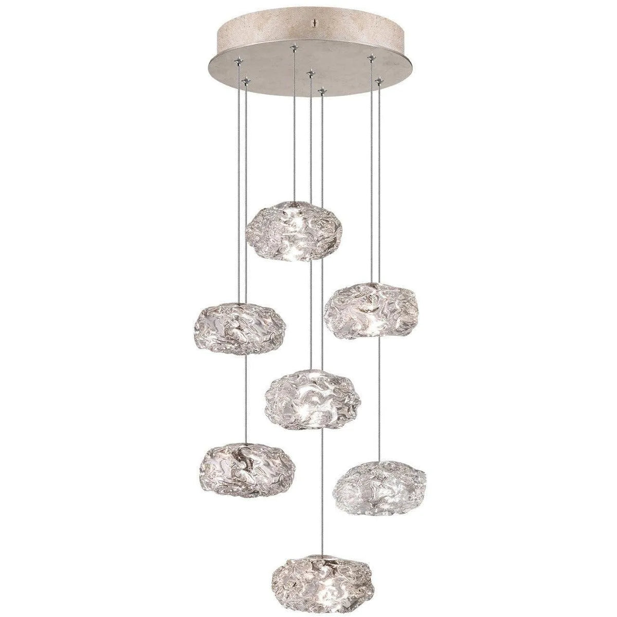 Fine Art Handcrafted Lighting - Natural Inspirations 14-Inch Seven Light Pendant - 852640-21LD | Montreal Lighting & Hardware