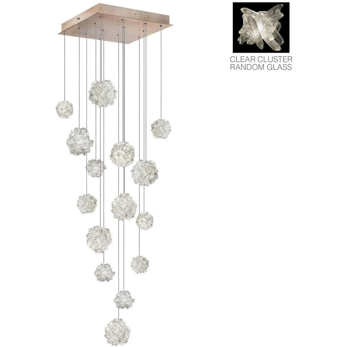 Fine Art Handcrafted Lighting - Natural Inspirations 19-Inch 15 Light Pendant - 853040-202LD | Montreal Lighting & Hardware