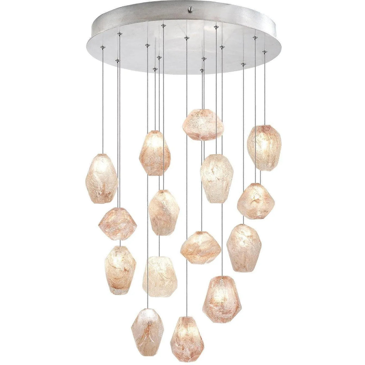 Fine Art Handcrafted Lighting - Natural Inspirations 21-Inch 15 Light Pendant - 853140-14LD | Montreal Lighting & Hardware