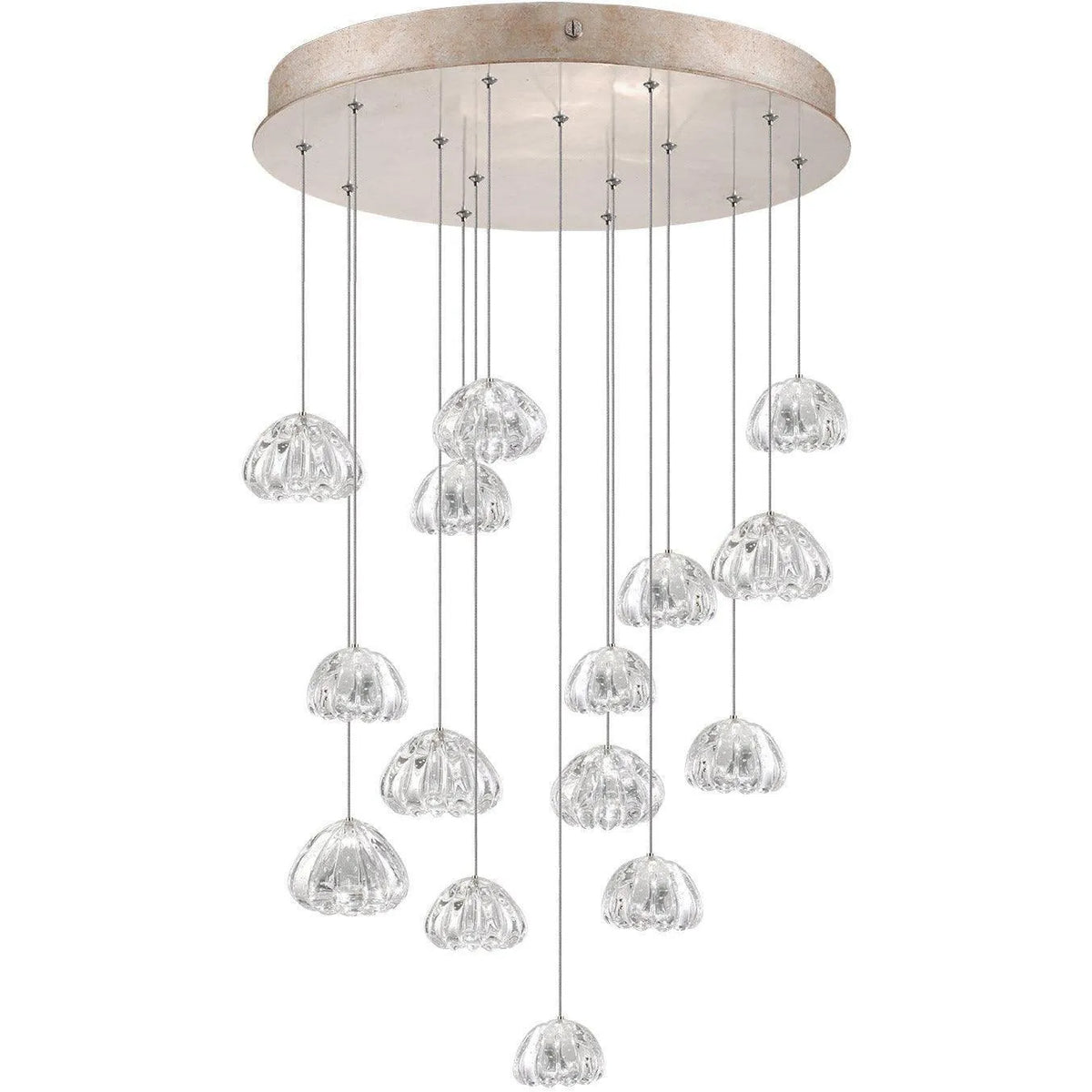 Fine Art Handcrafted Lighting - Natural Inspirations 21-Inch 15 Light Pendant - 853140-207LD | Montreal Lighting & Hardware