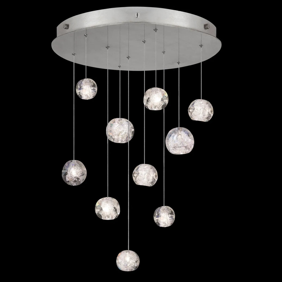 Fine Art Handcrafted Lighting - Natural Inspirations 22-Inch Ten Light Pendant - 863540-102LD | Montreal Lighting & Hardware