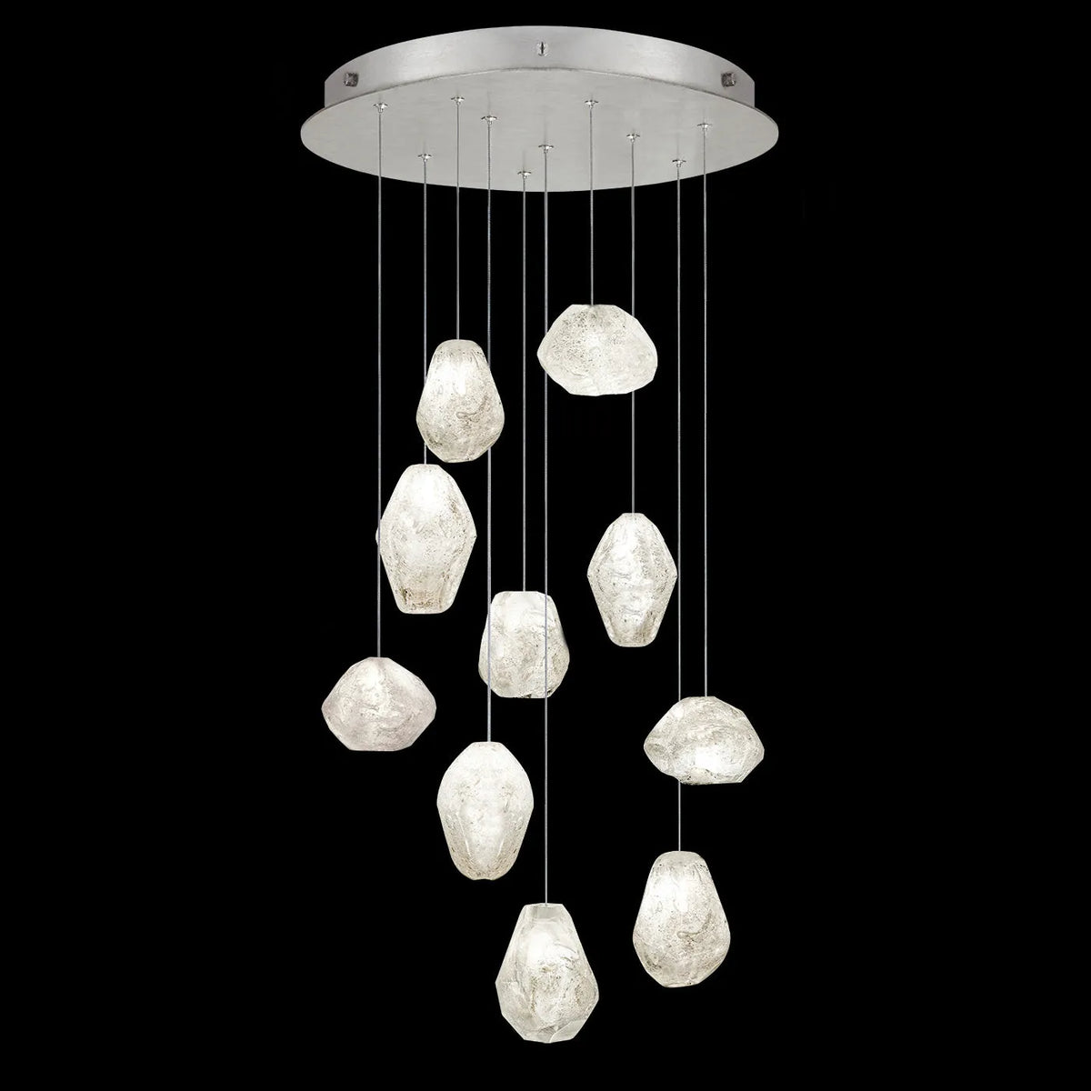 Fine Art Handcrafted Lighting - Natural Inspirations 22-Inch Ten Light Pendant - 863540-102LD | Montreal Lighting & Hardware