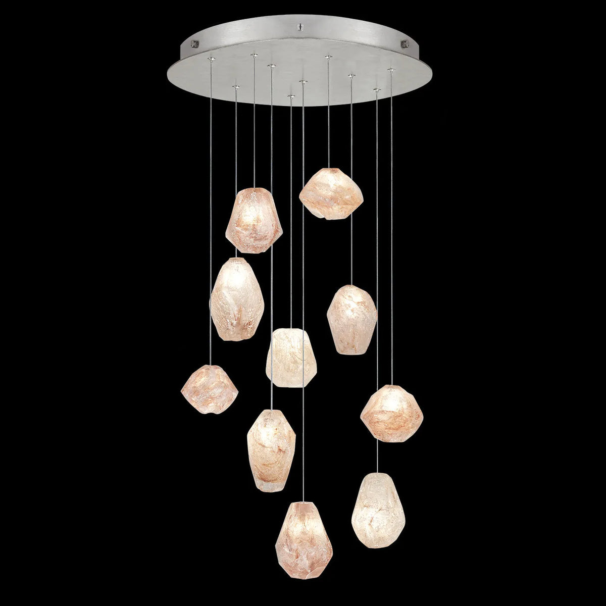 Fine Art Handcrafted Lighting - Natural Inspirations 22-Inch Ten Light Pendant - 863540-102LD | Montreal Lighting & Hardware