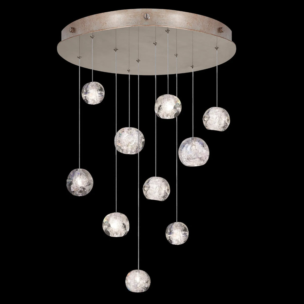 Fine Art Handcrafted Lighting - Natural Inspirations 22-Inch Ten Light Pendant - 863540-102LD | Montreal Lighting & Hardware