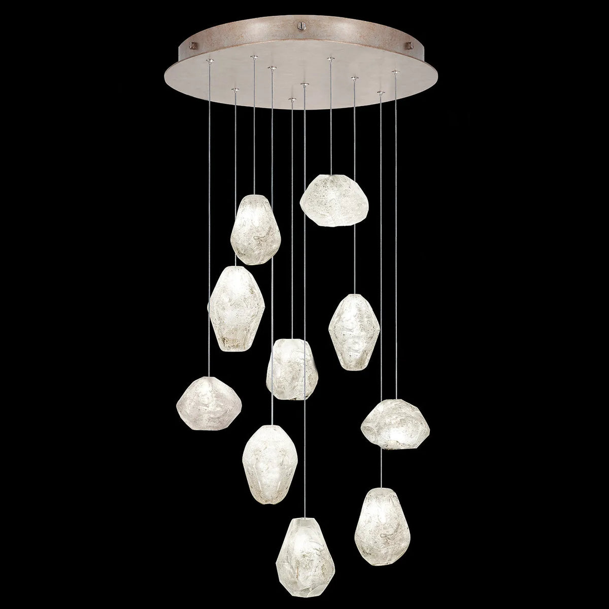 Fine Art Handcrafted Lighting - Natural Inspirations 22-Inch Ten Light Pendant - 863540-102LD | Montreal Lighting & Hardware