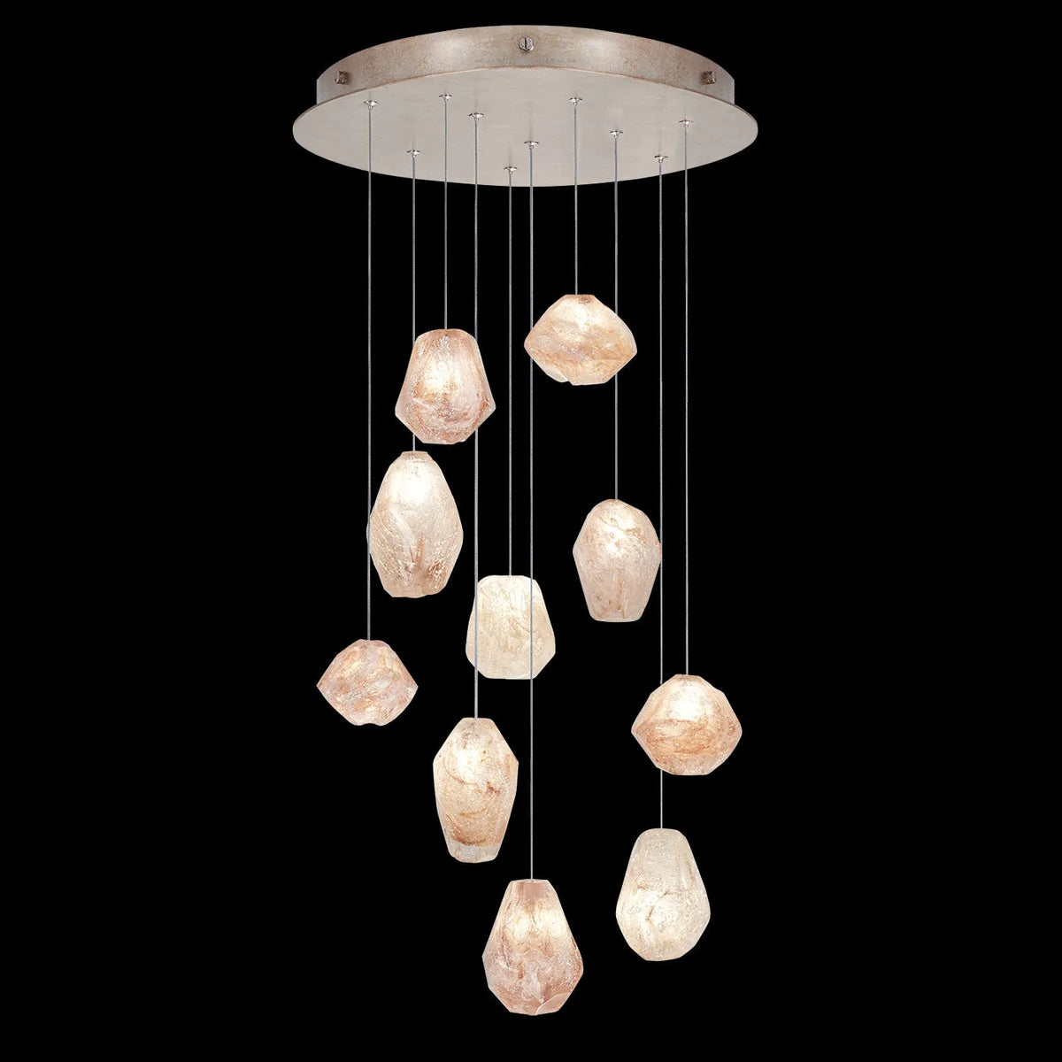 Fine Art Handcrafted Lighting - Natural Inspirations 22-Inch Ten Light Pendant - 863540-102LD | Montreal Lighting & Hardware