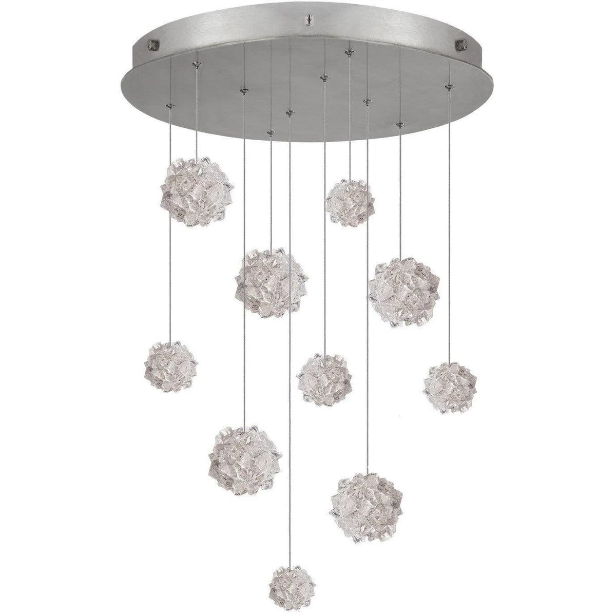 Fine Art Handcrafted Lighting - Natural Inspirations 22-Inch Ten Light Pendant - 863540-105LD | Montreal Lighting & Hardware