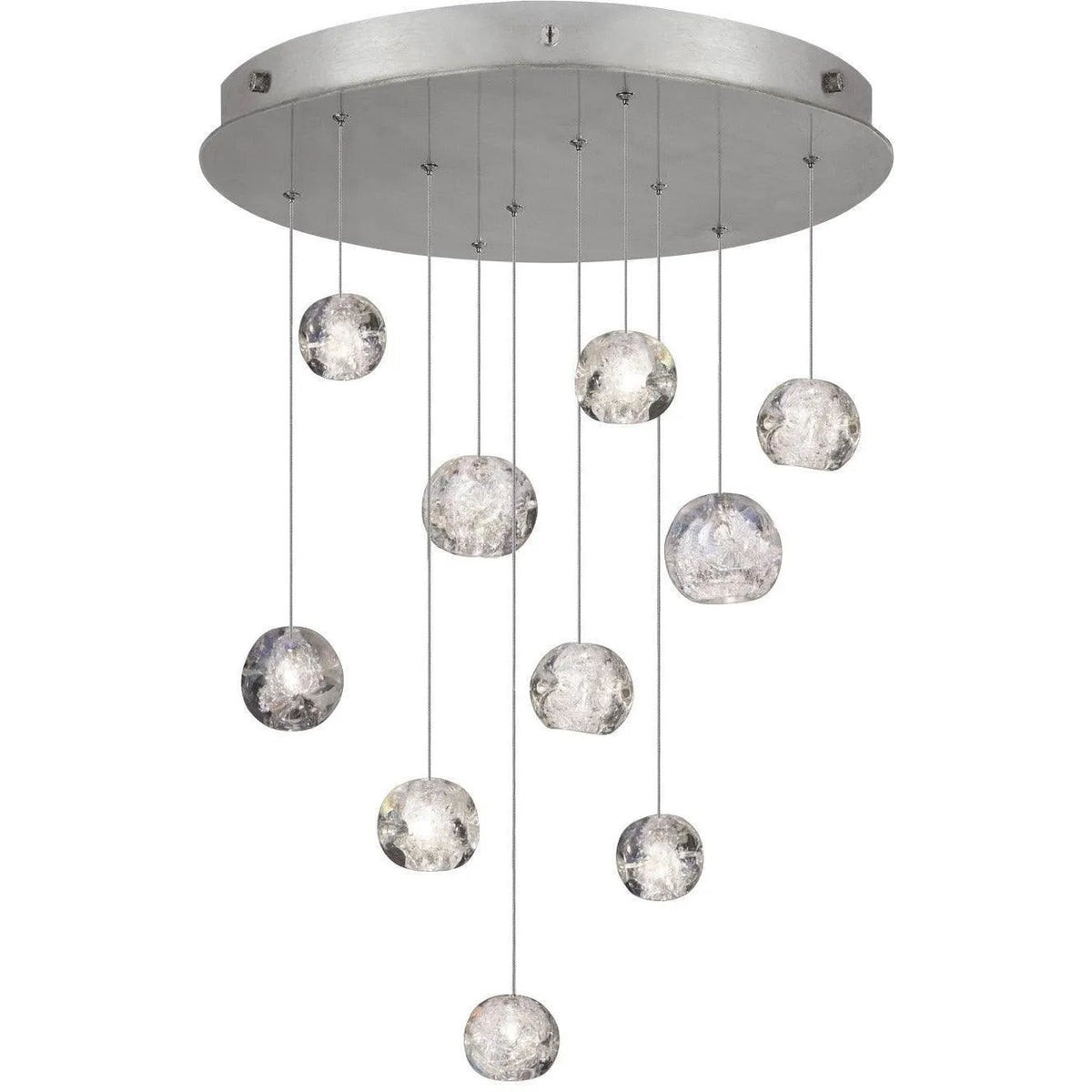 Fine Art Handcrafted Lighting - Natural Inspirations 22-Inch Ten Light Pendant - 863540-106LD | Montreal Lighting & Hardware