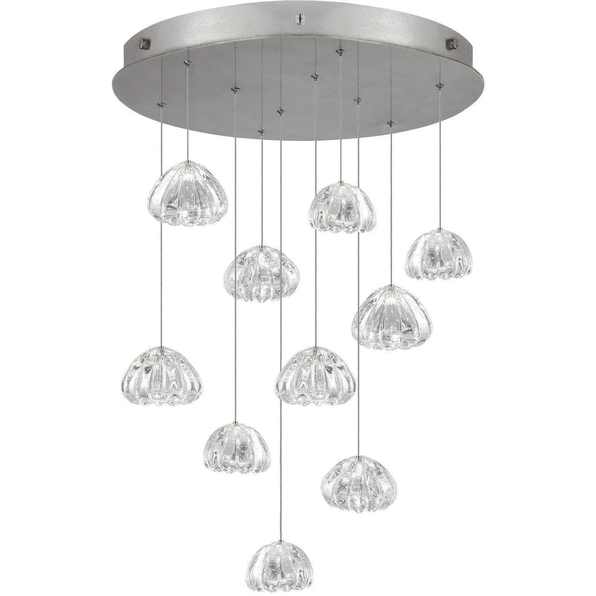 Fine Art Handcrafted Lighting - Natural Inspirations 22-Inch Ten Light Pendant - 863540-107LD | Montreal Lighting & Hardware