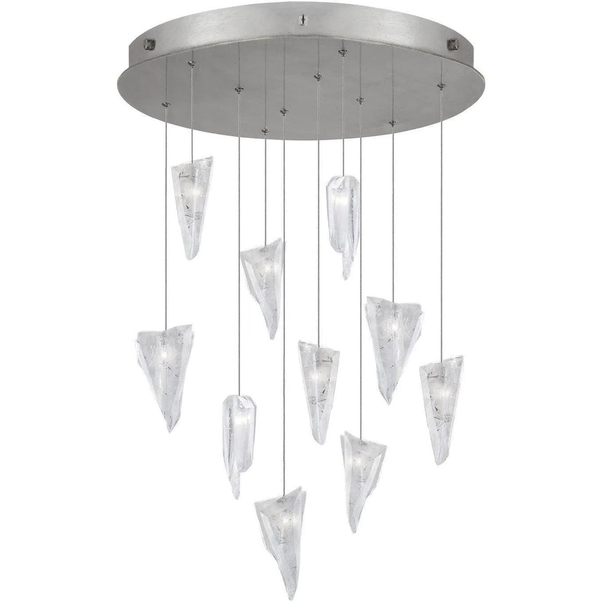 Fine Art Handcrafted Lighting - Natural Inspirations 22-Inch Ten Light Pendant - 863540-108LD | Montreal Lighting & Hardware