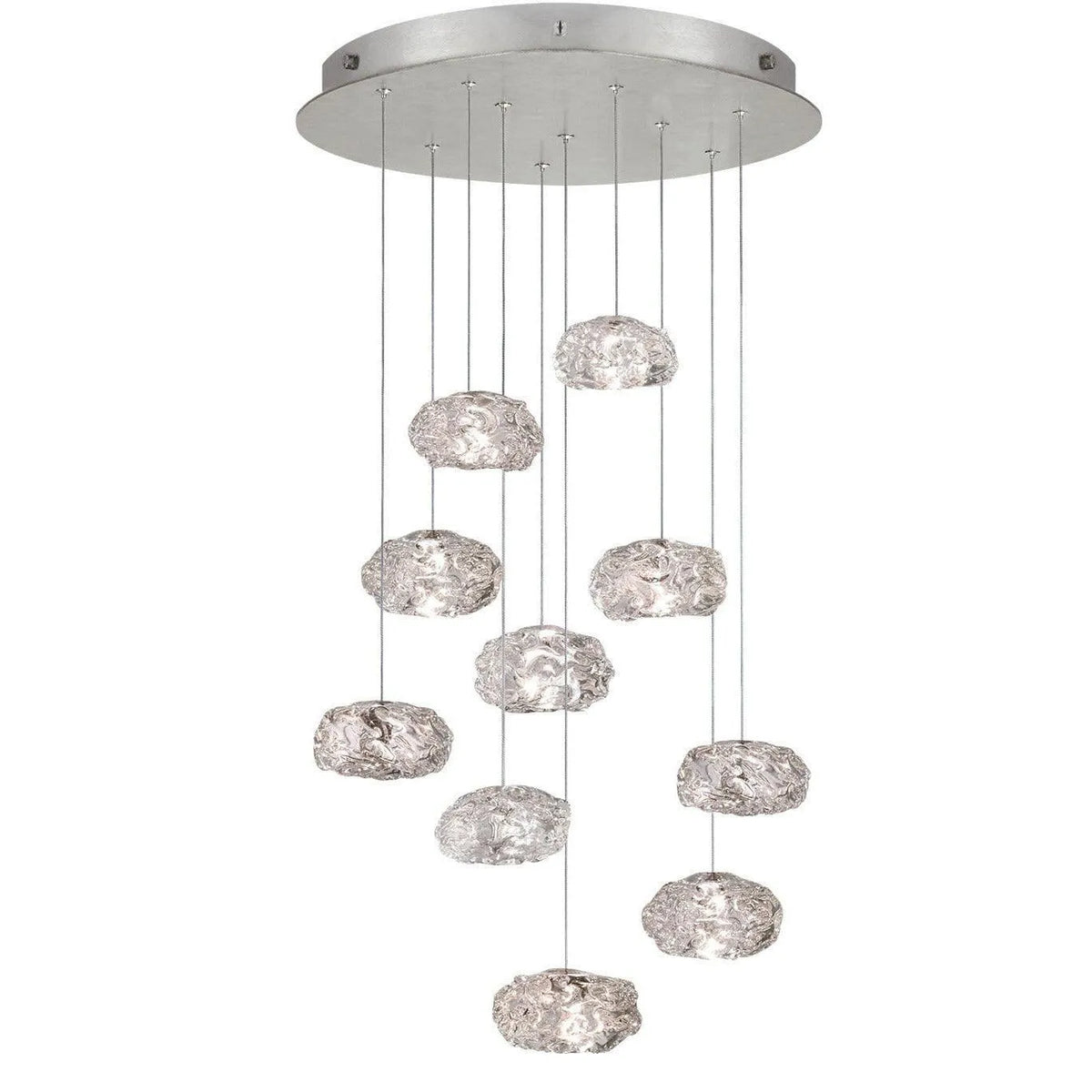 Fine Art Handcrafted Lighting - Natural Inspirations 22-Inch Ten Light Pendant - 863540-11LD | Montreal Lighting & Hardware