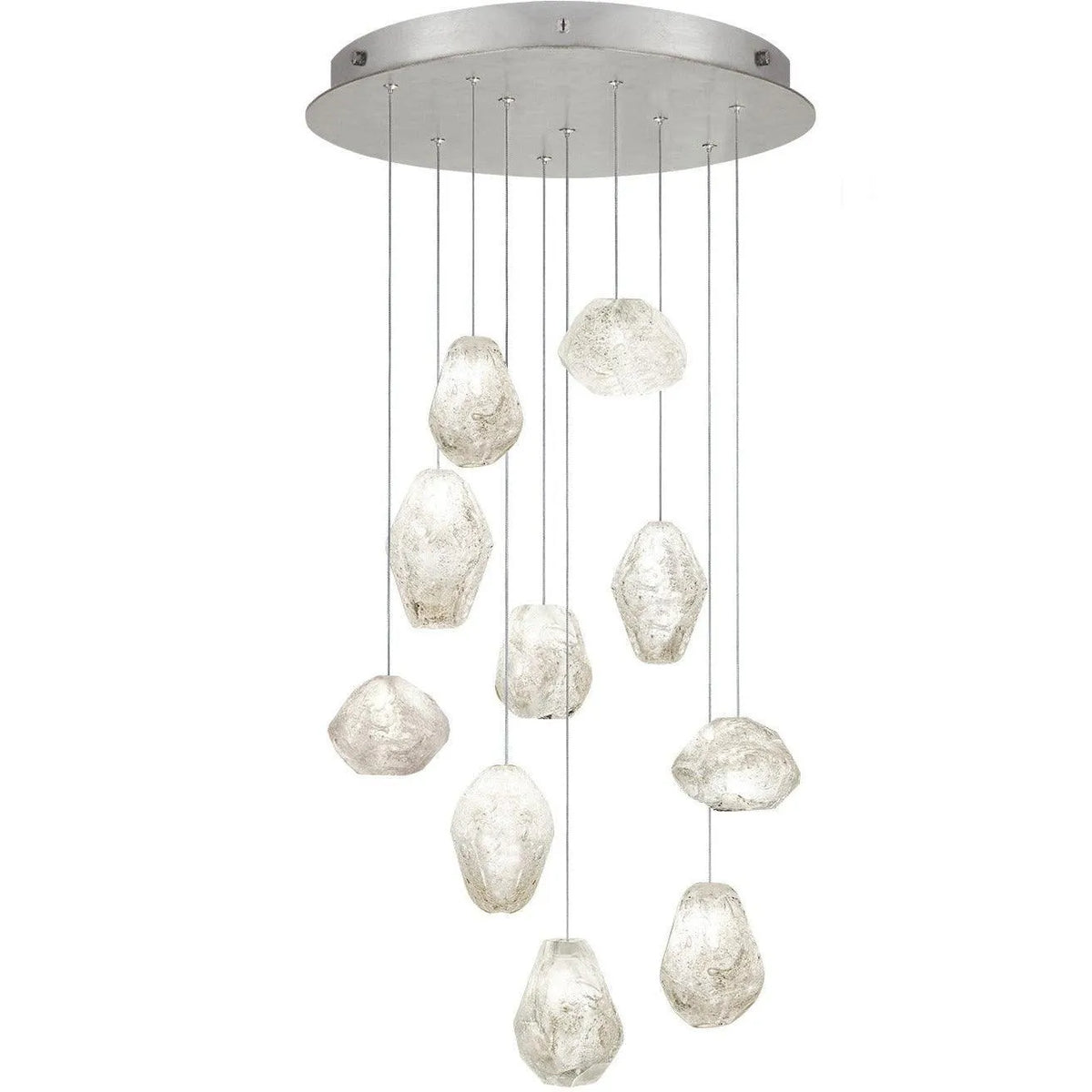 Fine Art Handcrafted Lighting - Natural Inspirations 22-Inch Ten Light Pendant - 863540-13LD | Montreal Lighting & Hardware