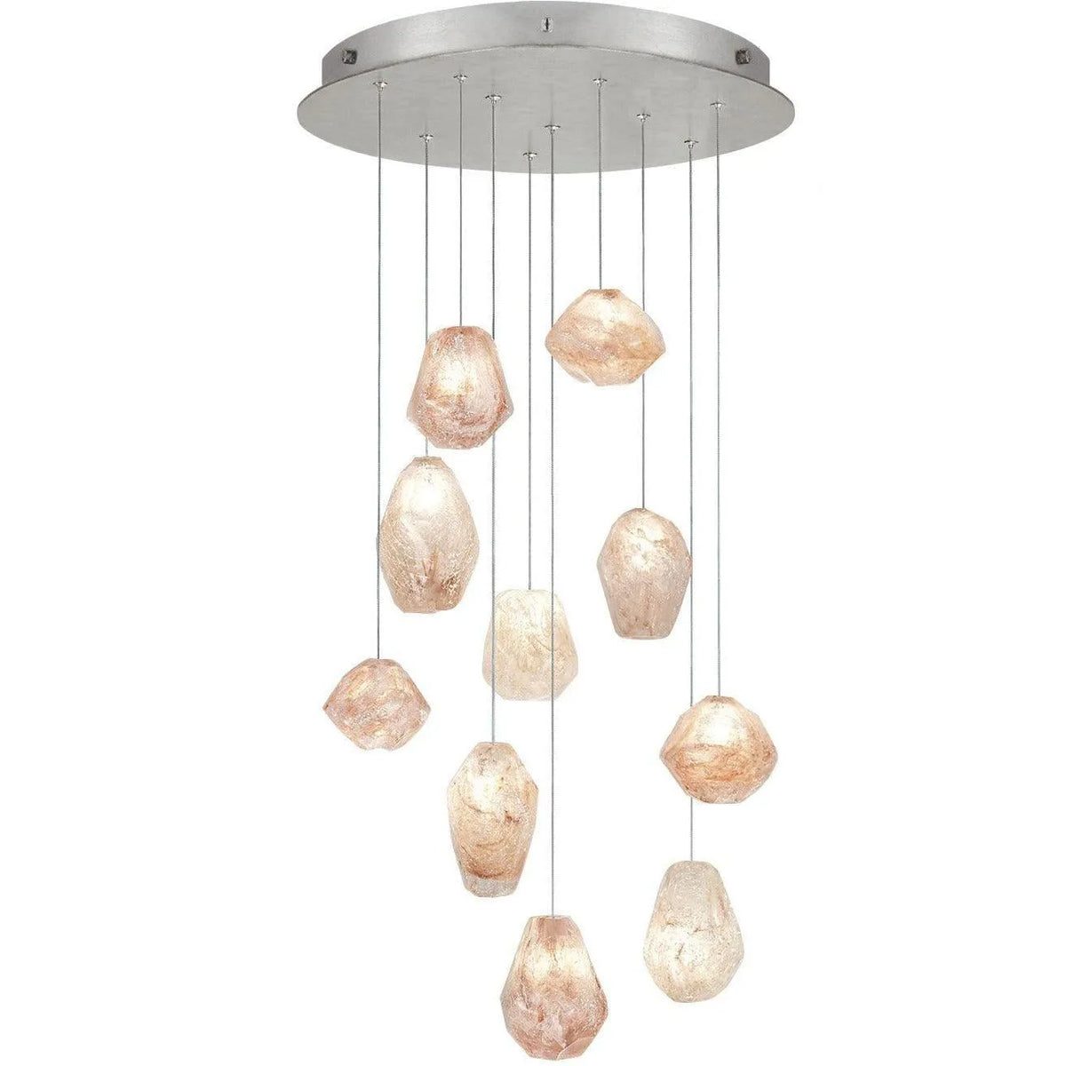 Fine Art Handcrafted Lighting - Natural Inspirations 22-Inch Ten Light Pendant - 863540-14LD | Montreal Lighting & Hardware