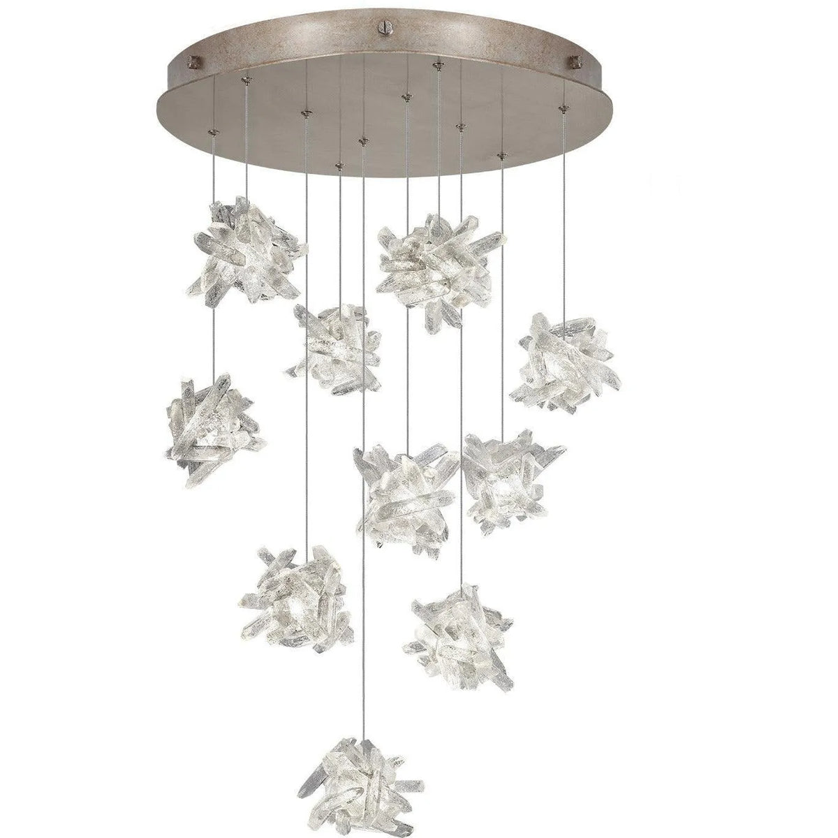 Fine Art Handcrafted Lighting - Natural Inspirations 22-Inch Ten Light Pendant - 863540-202LD | Montreal Lighting & Hardware