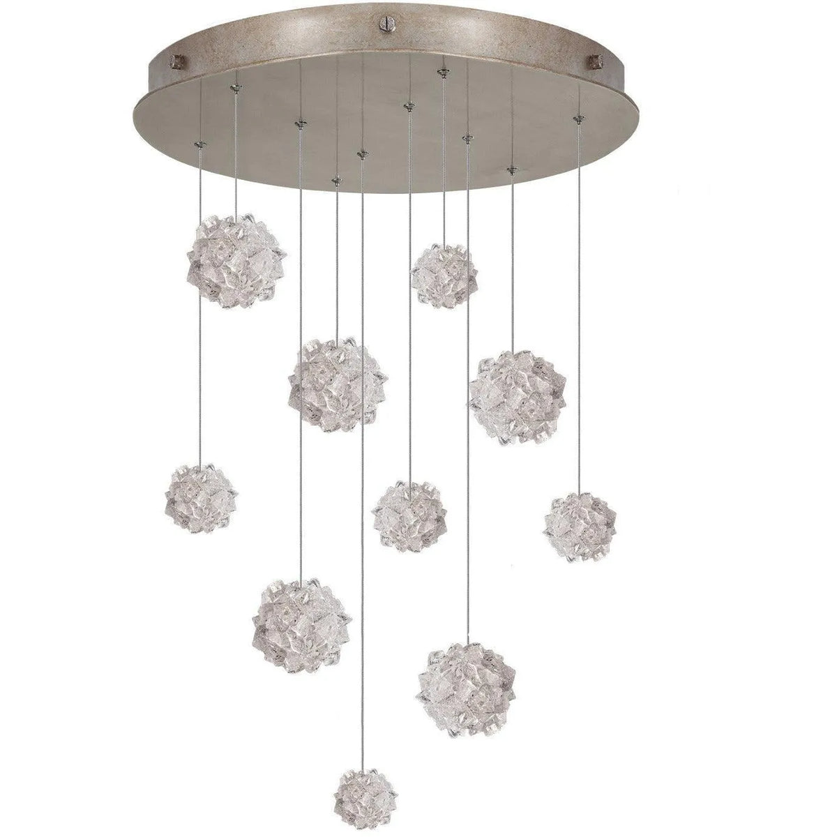 Fine Art Handcrafted Lighting - Natural Inspirations 22-Inch Ten Light Pendant - 863540-205LD | Montreal Lighting & Hardware