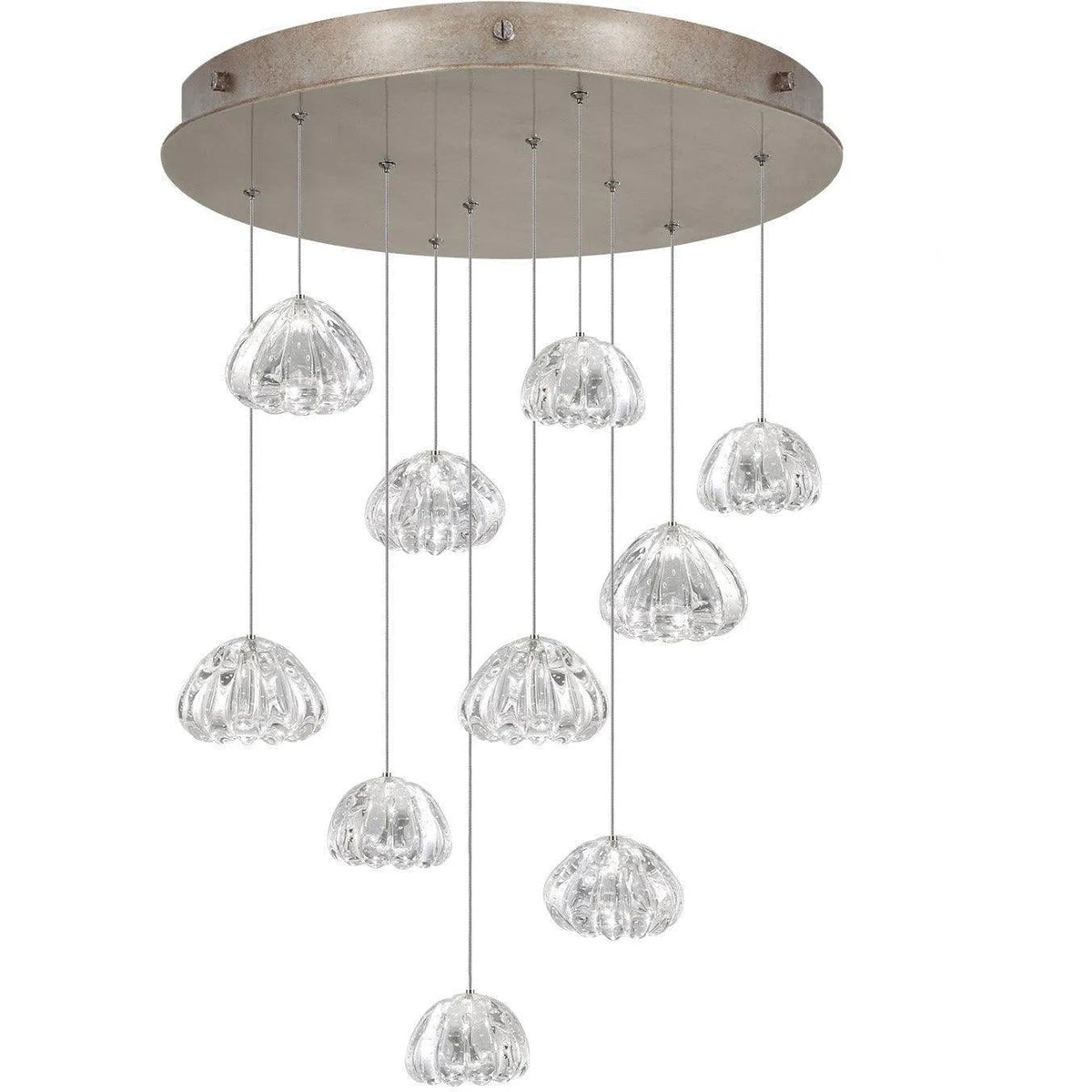 Fine Art Handcrafted Lighting - Natural Inspirations 22-Inch Ten Light Pendant - 863540-207LD | Montreal Lighting & Hardware